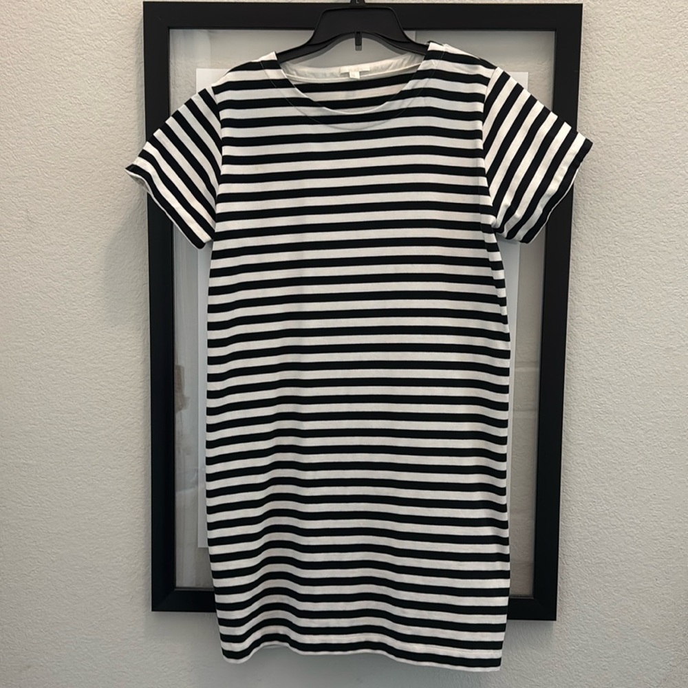 COS black and white the stripe knit dress